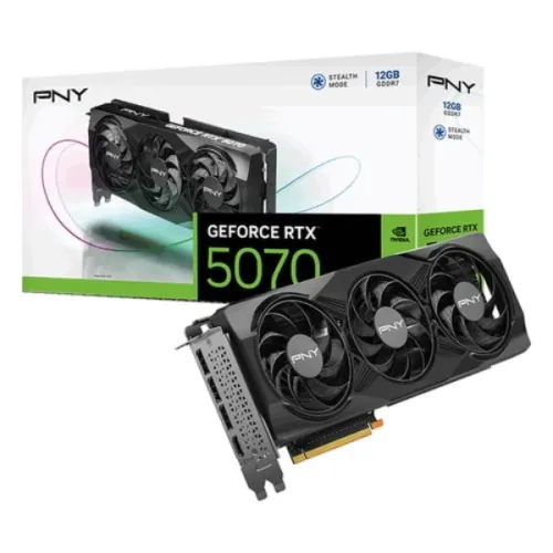 PNY GeForce RTX 5070 Triple Fan 12GB GDDR7 Graphic Card